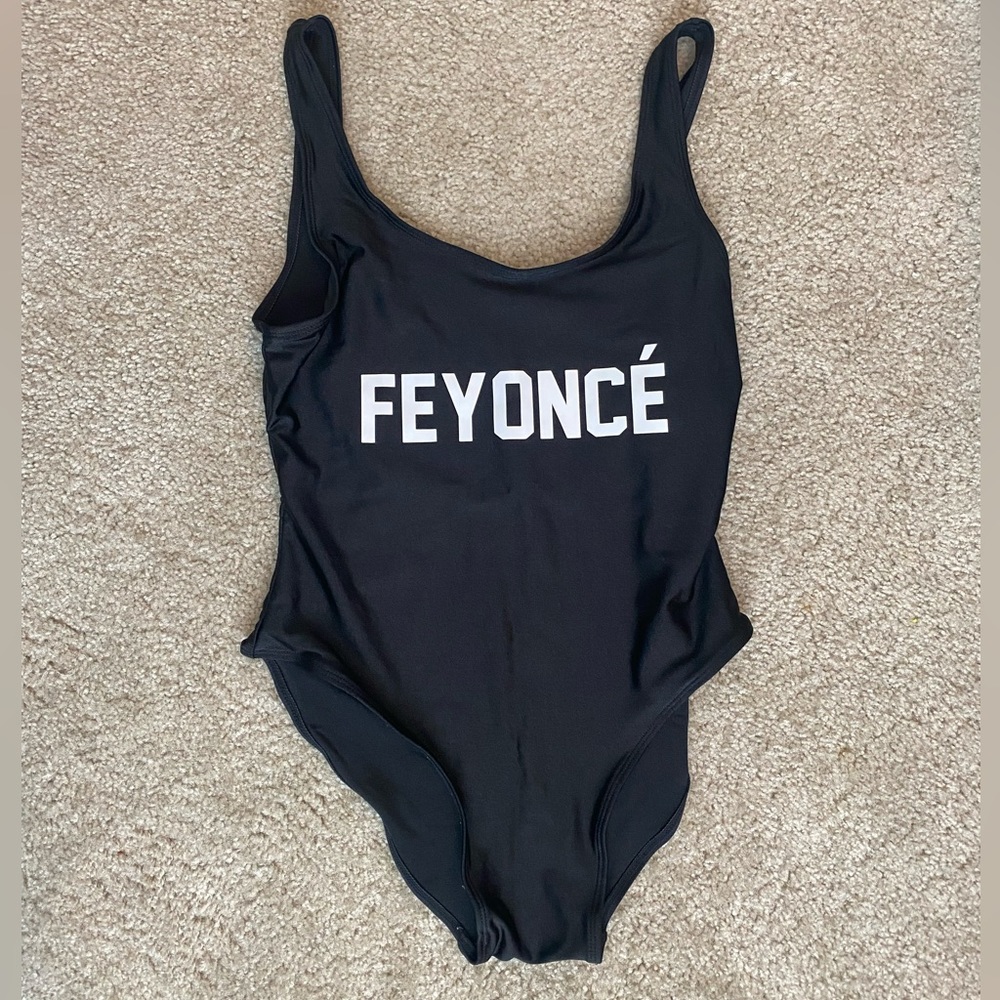 Black Feyonce One Piece Swimsuit for Bride